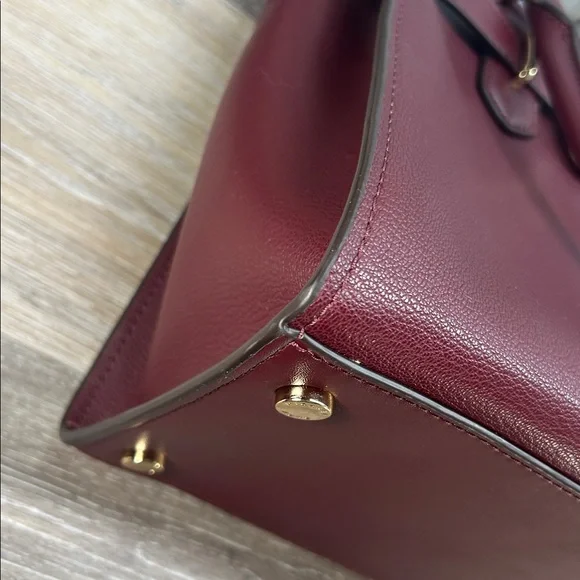 3329 Michael Kors Mercer Gallery Medium satchel burgundy - Picture 6 of 15
